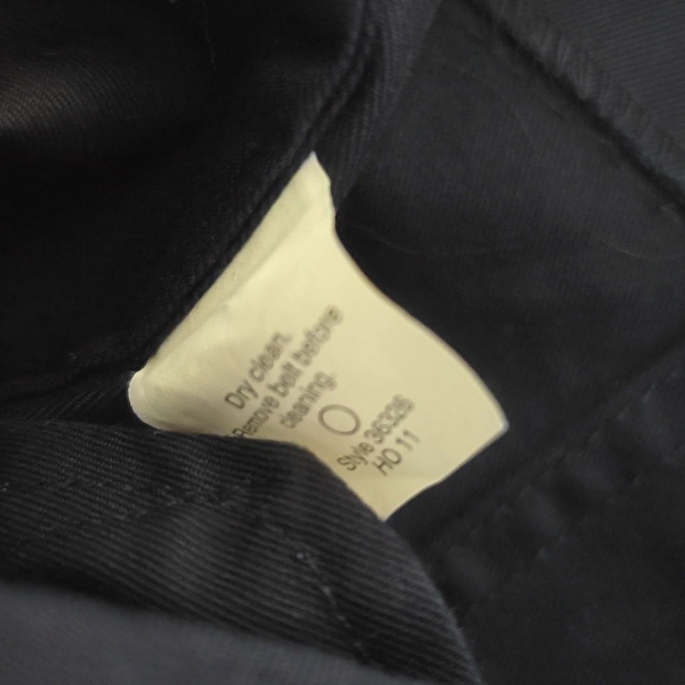 J Crew Navy Zip Belted Trench Size Small - Picture 8 of 14